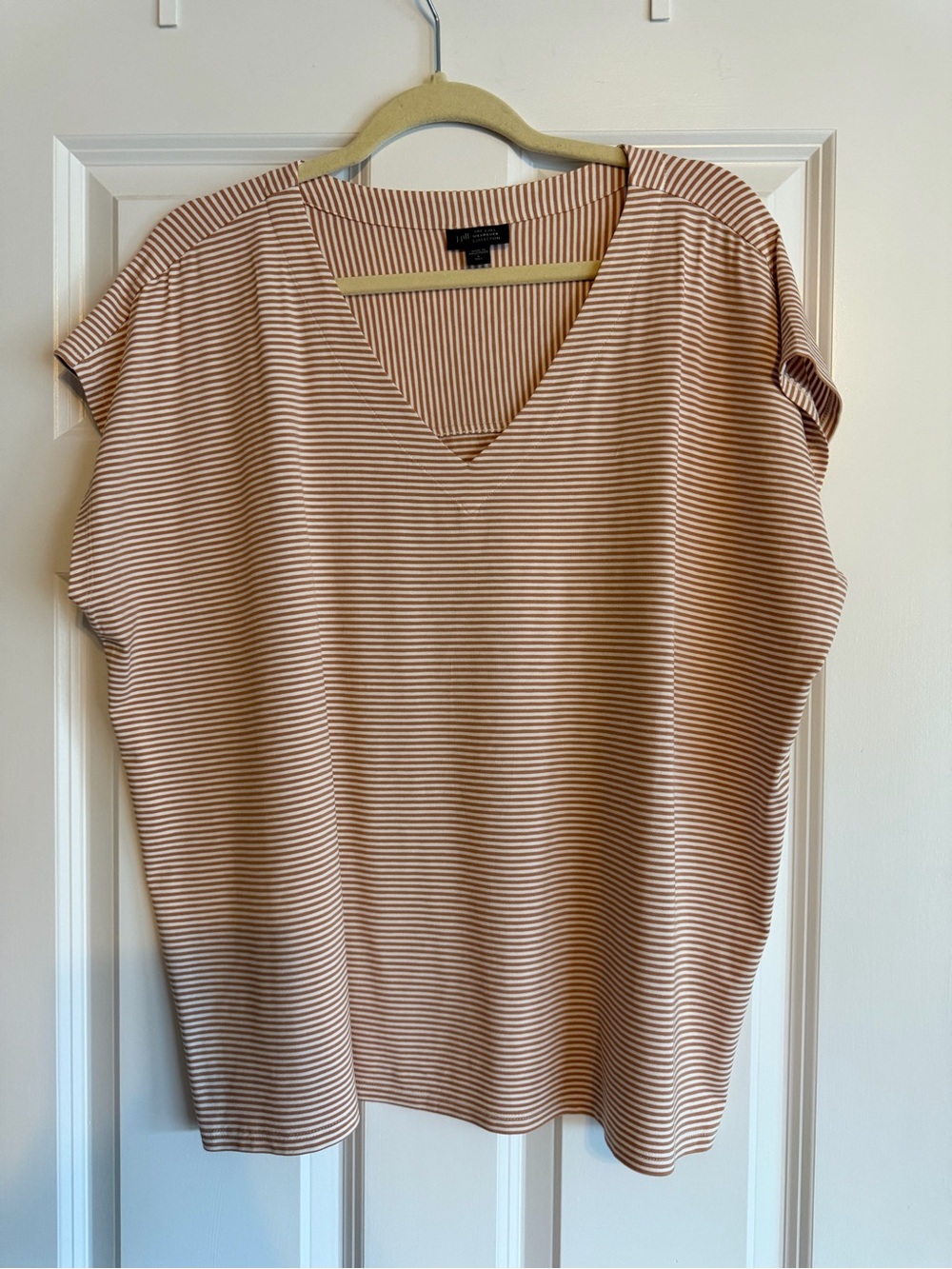 J. Jill Women’s Striped V-Neck Top